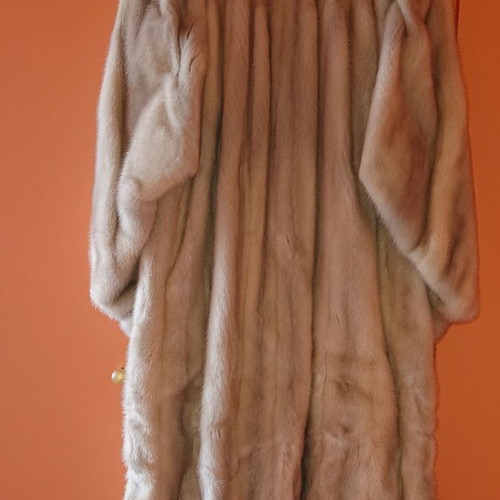 Silver Fox fur used, gray, size S