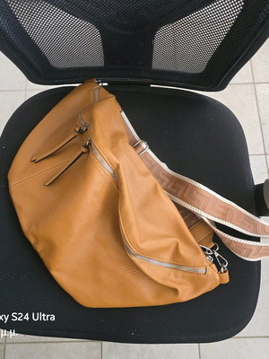 Women's chest bag new, crossbody beige