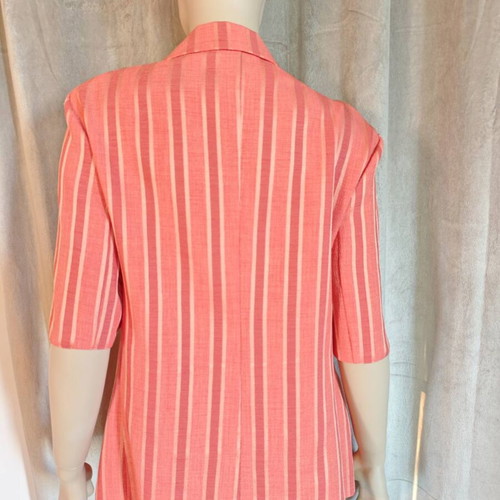 Vintage blazer XXL coral-salmon striped
