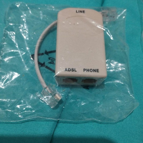 Adapters from line to ADSL and phone and from line to phone new with 12cm cable