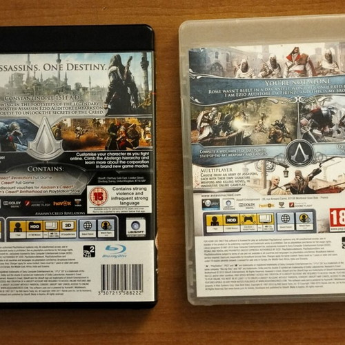 Assassin's Creed Revelations and Brotherhood PS3 games like new