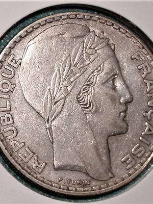 Νόμισμα 20 francs 1934 Γαλλίας μεταχειρισμένο