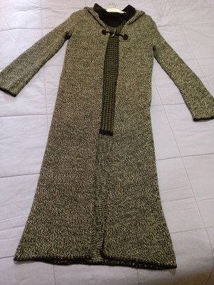 Clothing pack used with vintage knit mini dress and long cardigan