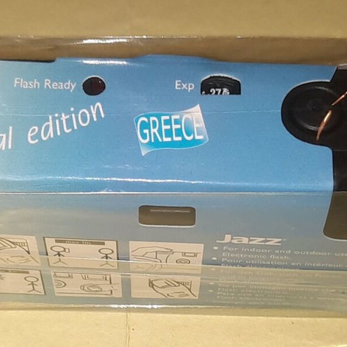 Special edition JAZZ disposable camera new with flash and 27-exposure film