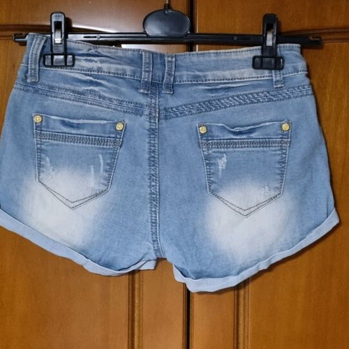 Simply Chic denim shorts size 38 medium blue like new