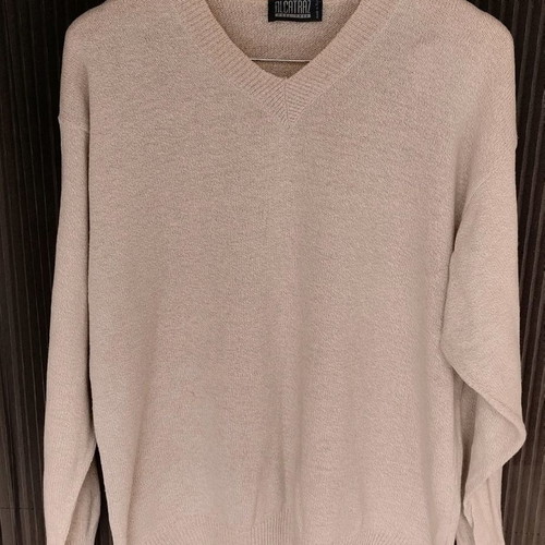 Men's Italian light sweater used, ecru, size L