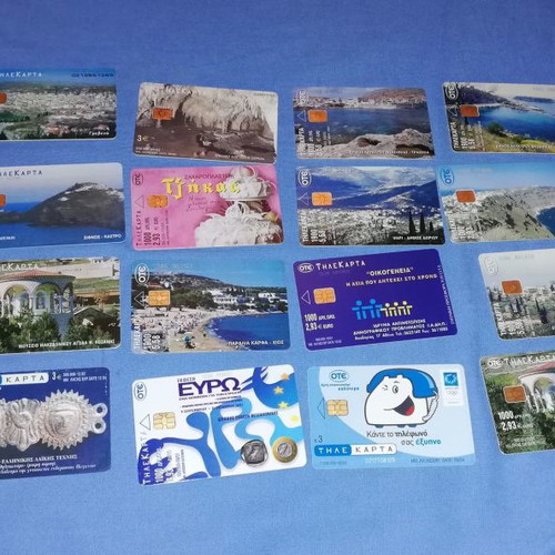 Phone cards used, pack of 576 pieces