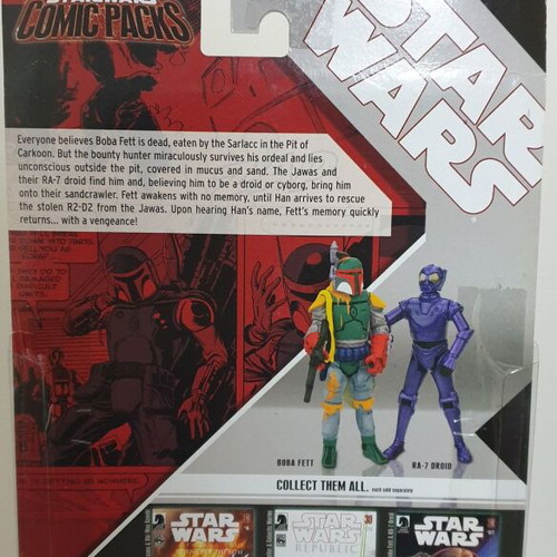 Star Wars Comic Book Boba Fett & RA-7 Droid Hasbro new 2007