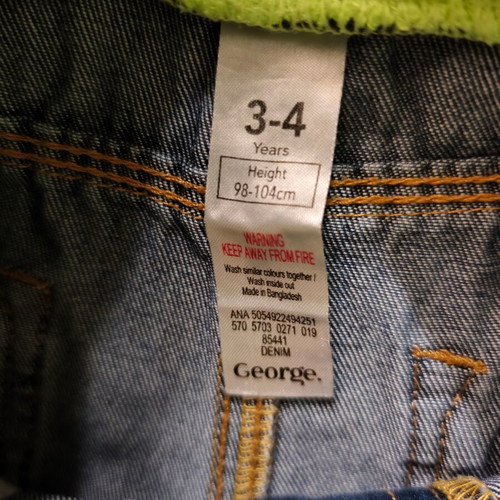 George denim shorts like new for boys 4-5 years old