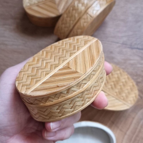 Bamboo boxes set of 48 pieces