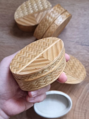 Bamboo boxes set of 48 pieces