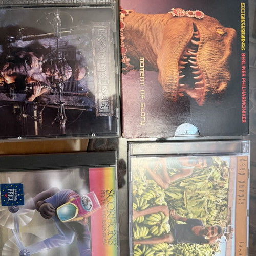 Metal CD collection like new with Iron Maiden, Scorpions, Deep Purple