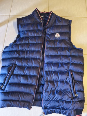 Ανδρικό αμάνικο μπουφάν Moncler, μπλε, μέγεθος L