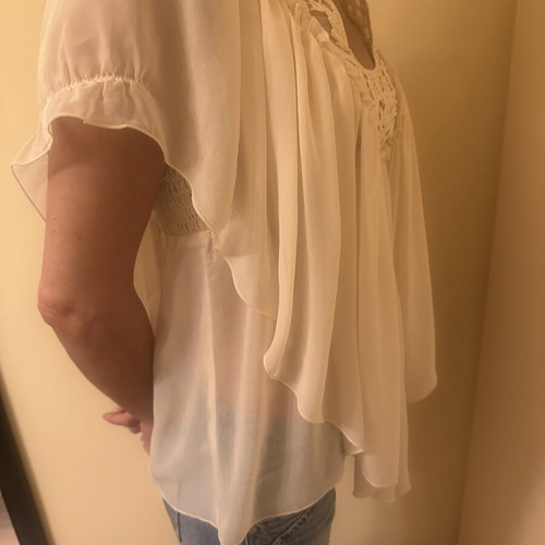 Victoria's Secret Vintage Boho Blouse Fairy Sheer Top XS like new