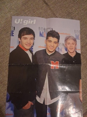 One Direction Toquel double-sided poster used