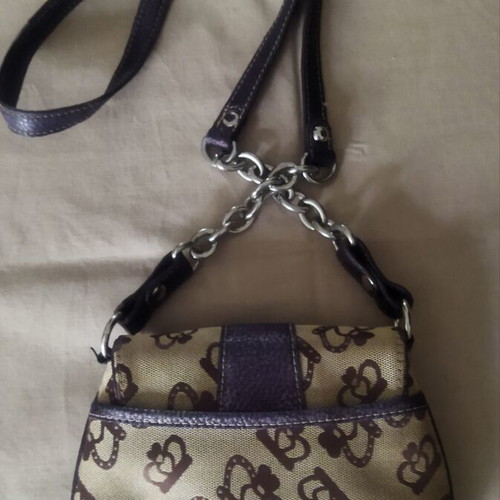 Kathy Van Zeeland vintage crossbody bag, beige and brown