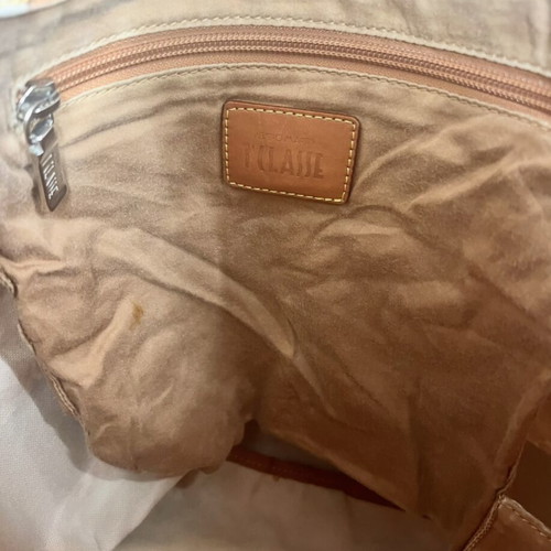 Alviero Martini 1a Classe Primavera shoulder bag used, white and beige