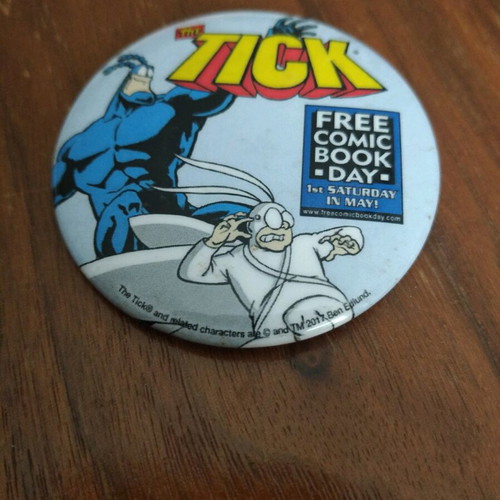 Tick collectible pin like new, multicolor