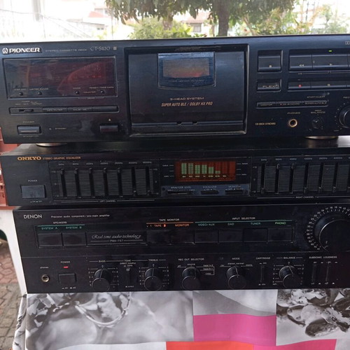 Stereo cassette deck used, amplifier, equalizer
