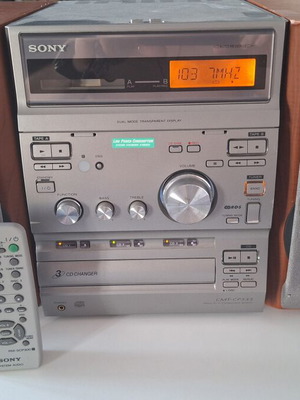 Sony sound system used with radio, CD, cassette