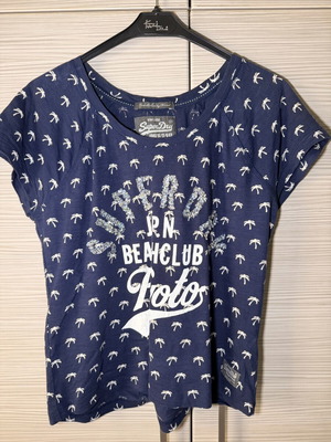 Superdry blouse used, size S, blue