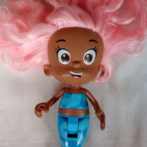 Bubble Guppies Bath Doll mermaid used, height 22 cm