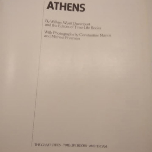 Athens photographic book by William Wyatt Davenport like new