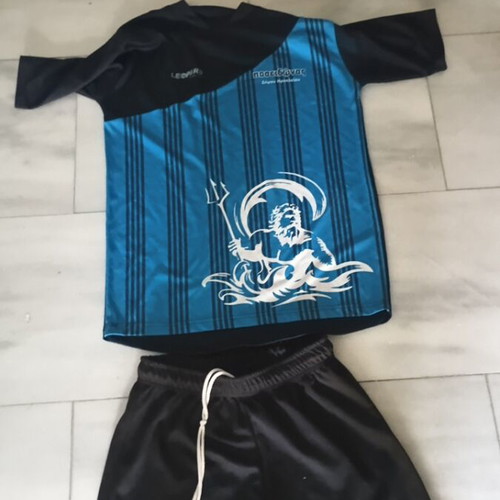 Poseidonas football kit like new, blue, ages 12-14