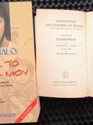 Langenscheidt 1965 and The Halo books used