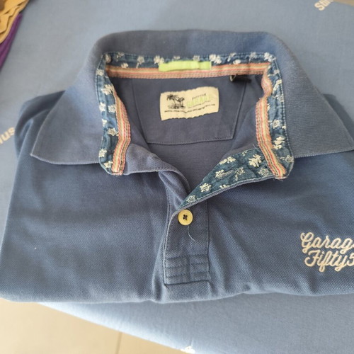 Garage Fifty5 short-sleeve shirt XL blue like new