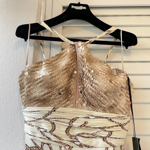 Maestri dress from Atelier Primalicia used, gold ecru