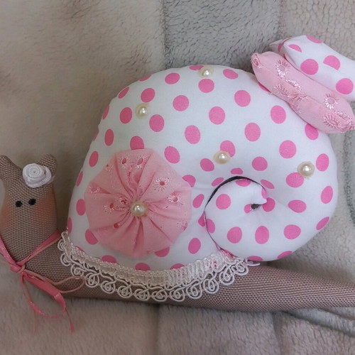 Tilda Fabric Snail Doll New
