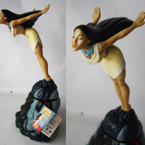 Vintage 90's shampoo figure Pocahontas 26cm Damascаr Italy new