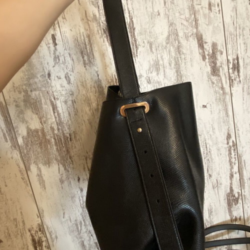 Beverly Hills Polo Club Black Textured Shoulder Tote Bag like new