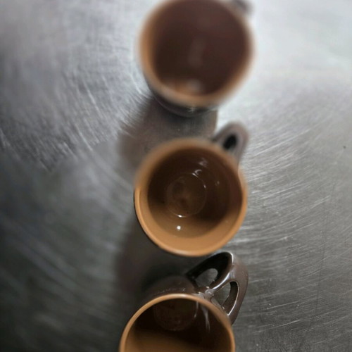 Set of three espresso cups new