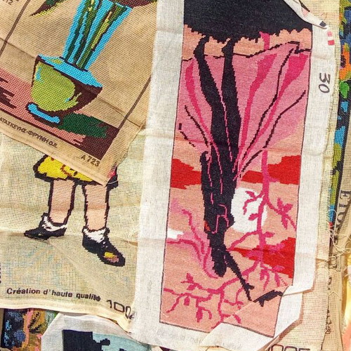 Καμβάδες ραπτικής vintage μεταχειρισμένοι, συλλογή 1973-89, βαμβακεροί