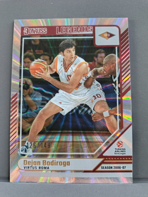 2024-25 Panini Donruss Euroleague Dejan Bodiroga Legends Lazer κάρτα σαν καινούργιο