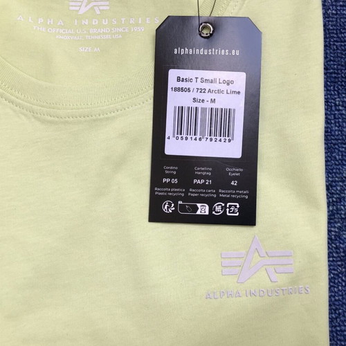 Alpha Industries Small Logo Basic T-Shirt new, sizes M/L/XL/2XL