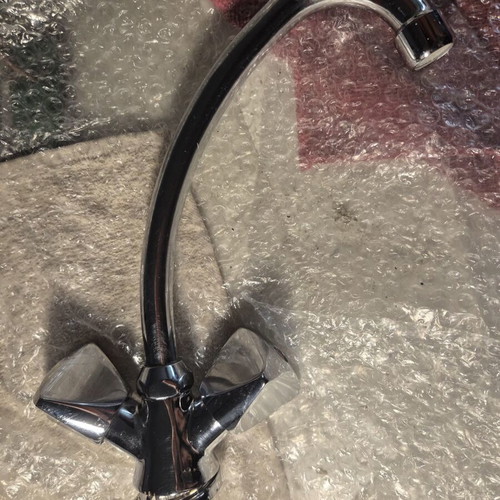 Fiore Kitchen Faucet used, authentic Italian design with triangular handles