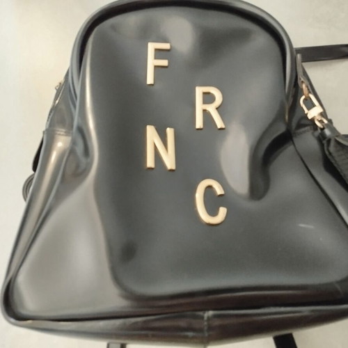 FRNC backpack black patent leather used