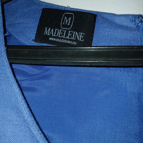 Madeleine blue linen dress like new, medium size