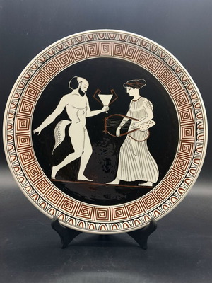 Vintage πιάτο τοίχου Kerameikos 30εκ, χειροποίητο συλλεκτικό