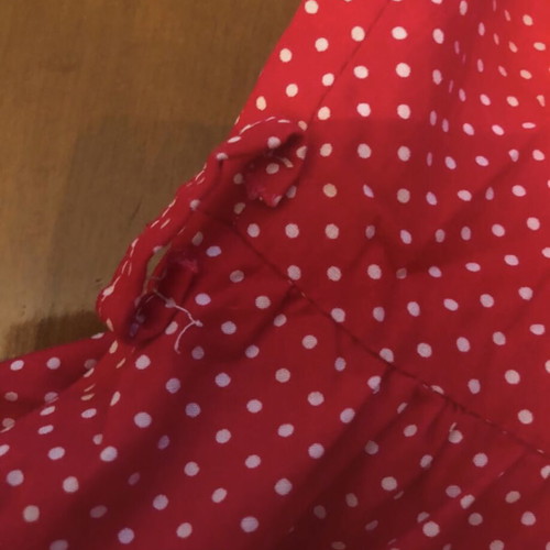 Vivian red polka dot dress for girls 6 years