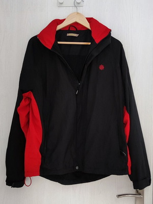 Backswimg unisex spring autumn jacket like new, black with red details