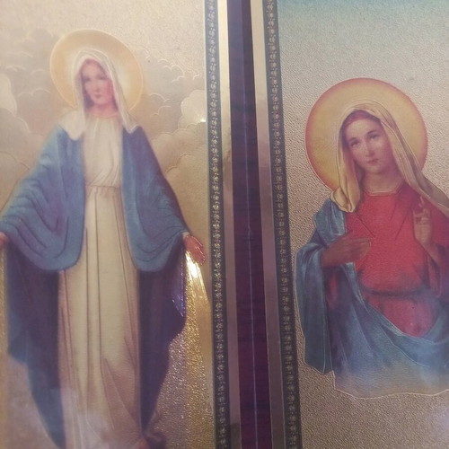 Six-panel folding prayer screen like new, 47 cm, 6 images