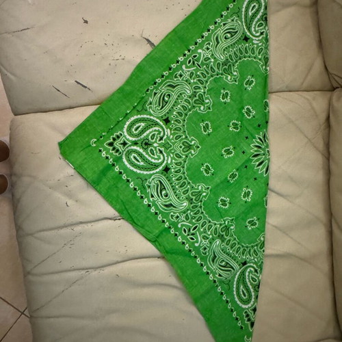 Bandana new in lettuce green color made of 100% cotton