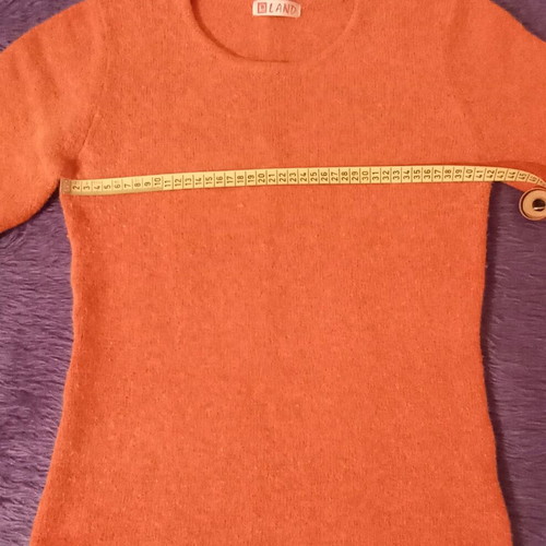 Women's angora wool blouse like new, orange