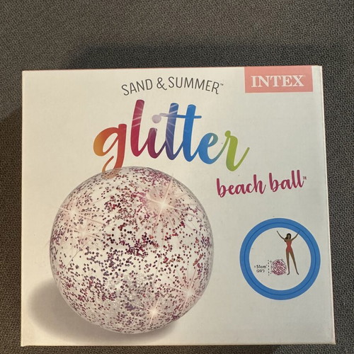 Beach ball new, glitter design for kids