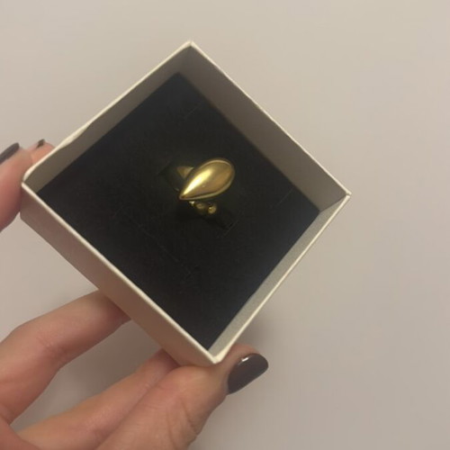 Gold adjustable ring new