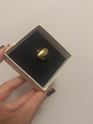 Gold adjustable ring new